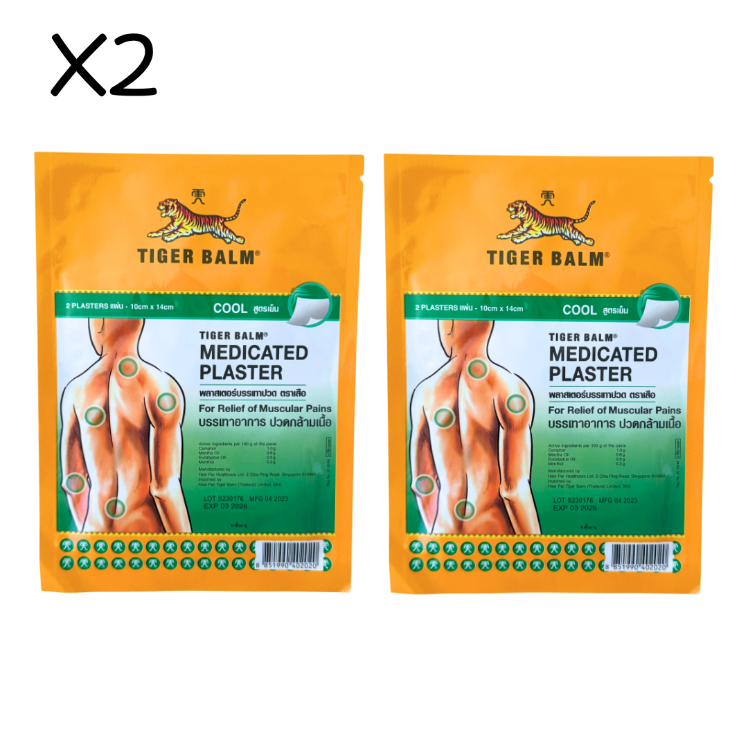 Tiger Balm Medicated Plaster Cool Formula / 2 PACKS