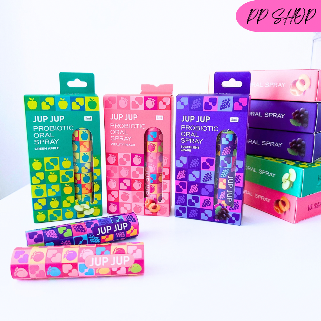 JUP JUP Probiotic Oral Spray 8ml (Vitality Peach/Succulent Grape/Green Apple)