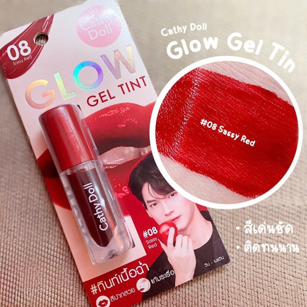 💋 Cathy Doll Glow Gel Tint #08 Sassy Red