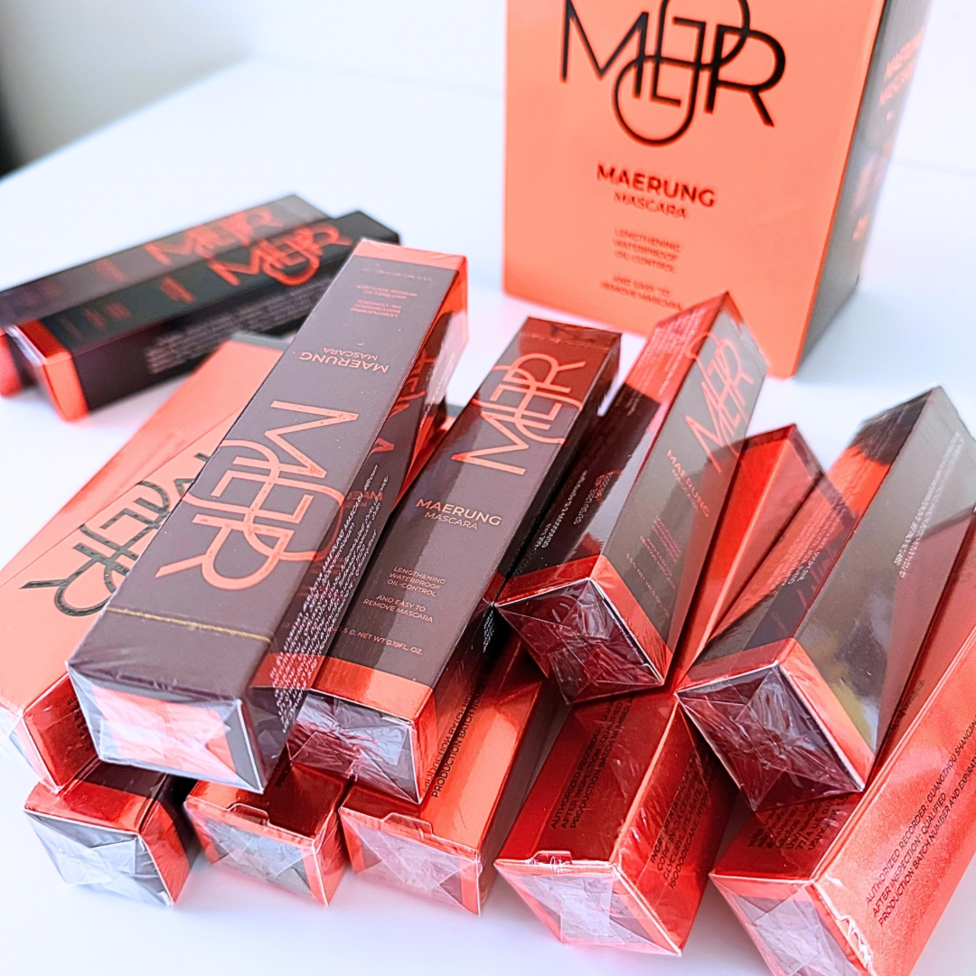 MaeRung Mascara แถมฟรี ซองกำมะหยี่/ กันน้ำ กันเหงื่อ ล้างออกง่าย