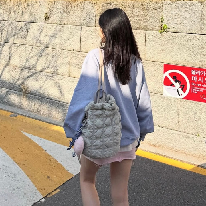 Carlyn Clover Backpack in Spring Gray