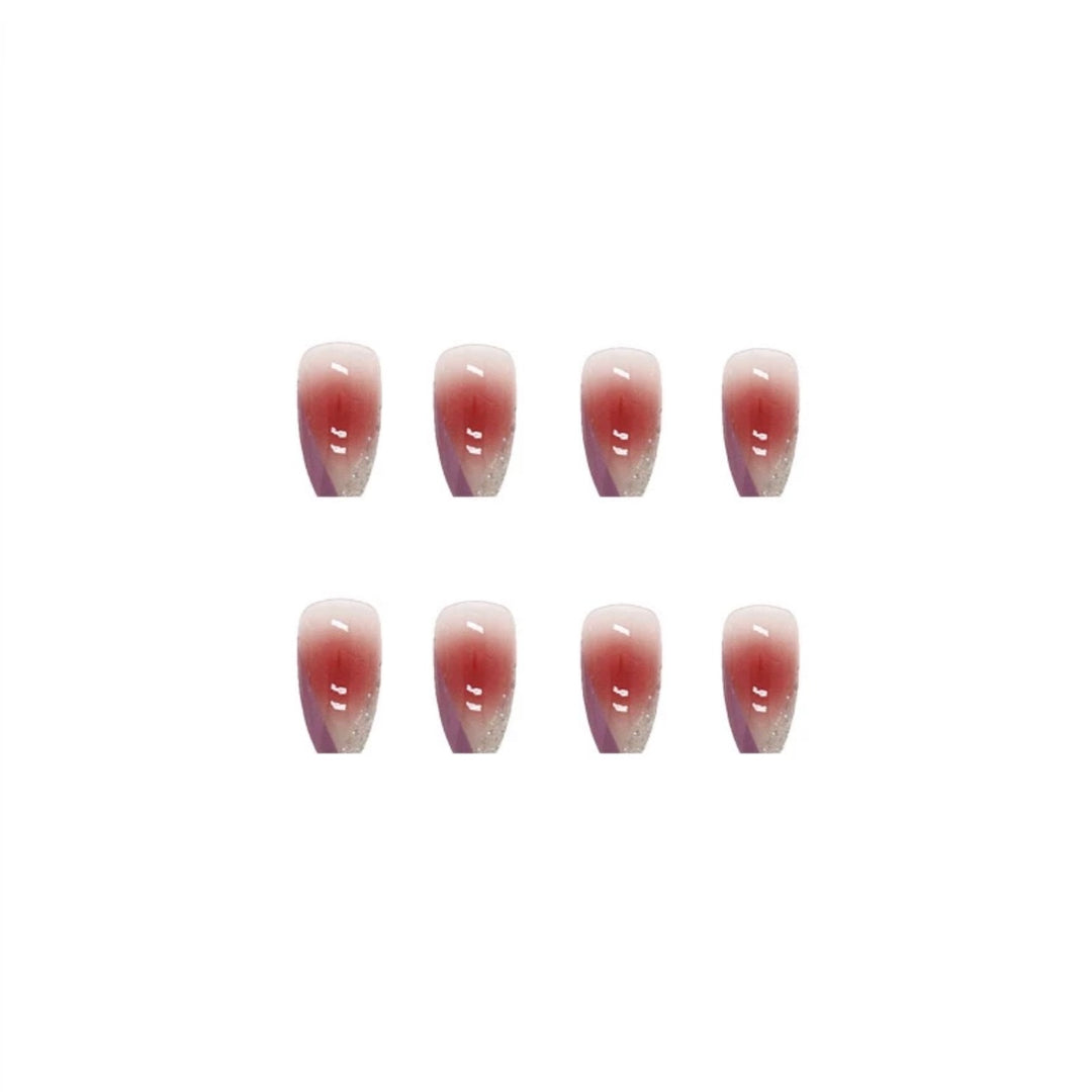 Transform Your Nails with 24pcs + 1 pc Jelly Gule L232