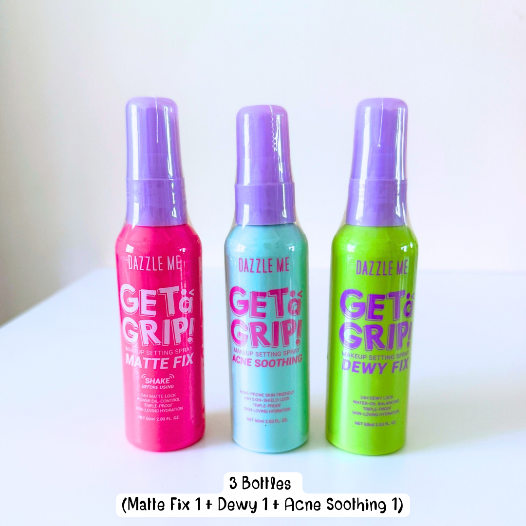Dazzle Me Get A Grip Makeup Setting Spray 60ml (Dewy Fix/Matte Fix)