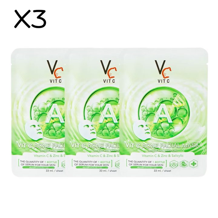 VIT C ACNE MASK / 3 PCS