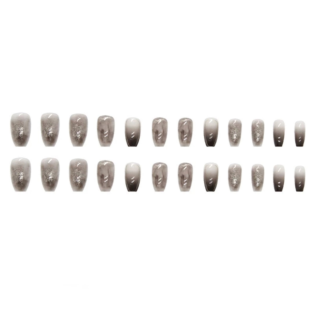 Transform Your Nails with 24pcs + 1 pc Jelly Gule L211