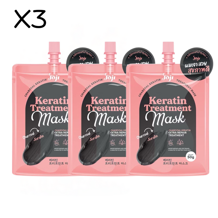 JOJI Secret Young Charcoal Keratin Treatment Mask / 3 Sachets