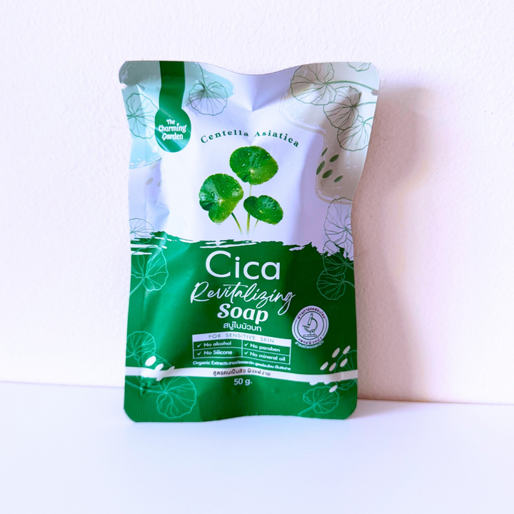 The Charming Garden Cica Soap สบู่ใบบัวบก ออแกนิค