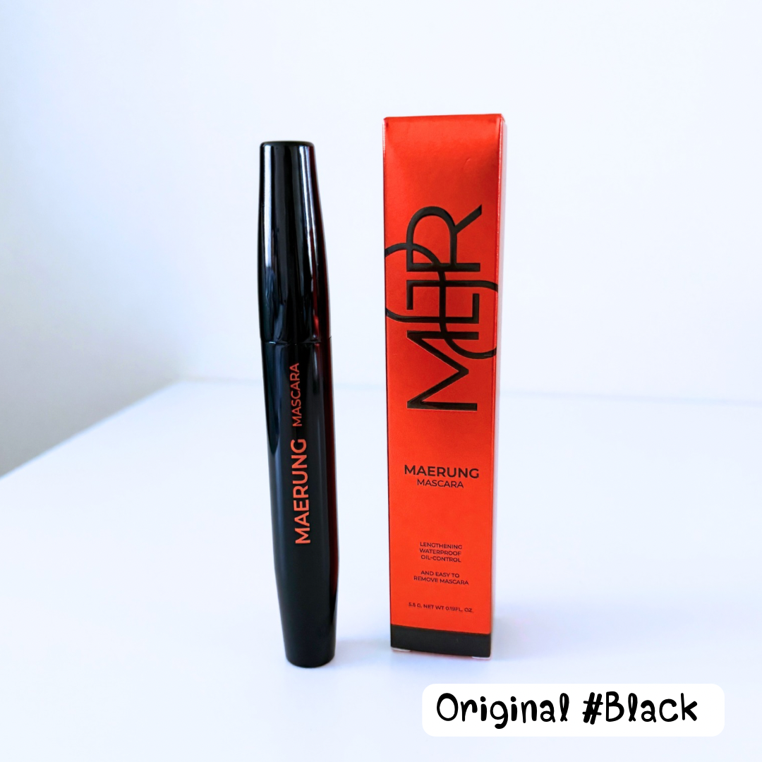 MaeRung Mascara แถมฟรี ซองกำมะหยี่/ กันน้ำ กันเหงื่อ ล้างออกง่าย