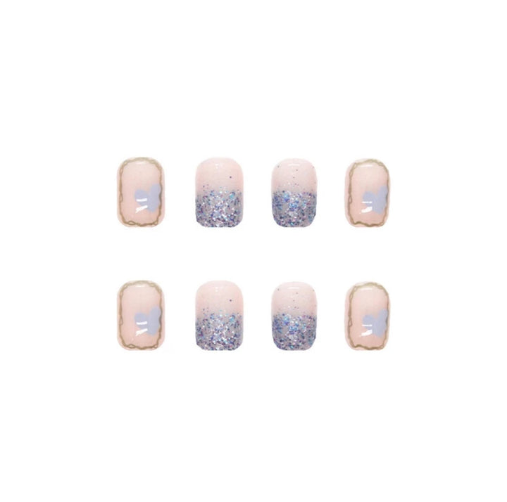 Transform Your Nails with 24pcs + 1 pc Jelly Gule L212