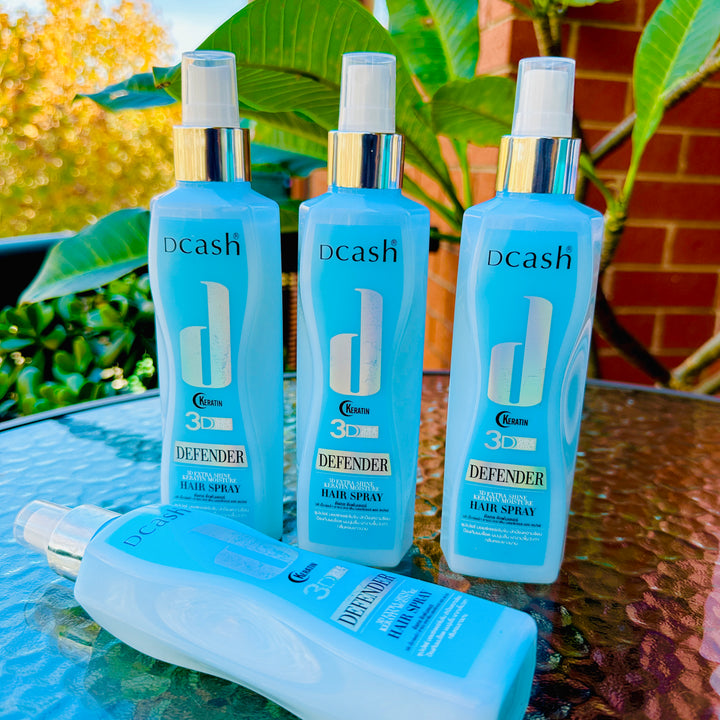 Dcash Defender 3D Extra Shine Keratin Moisture Hair Spray 200ml.