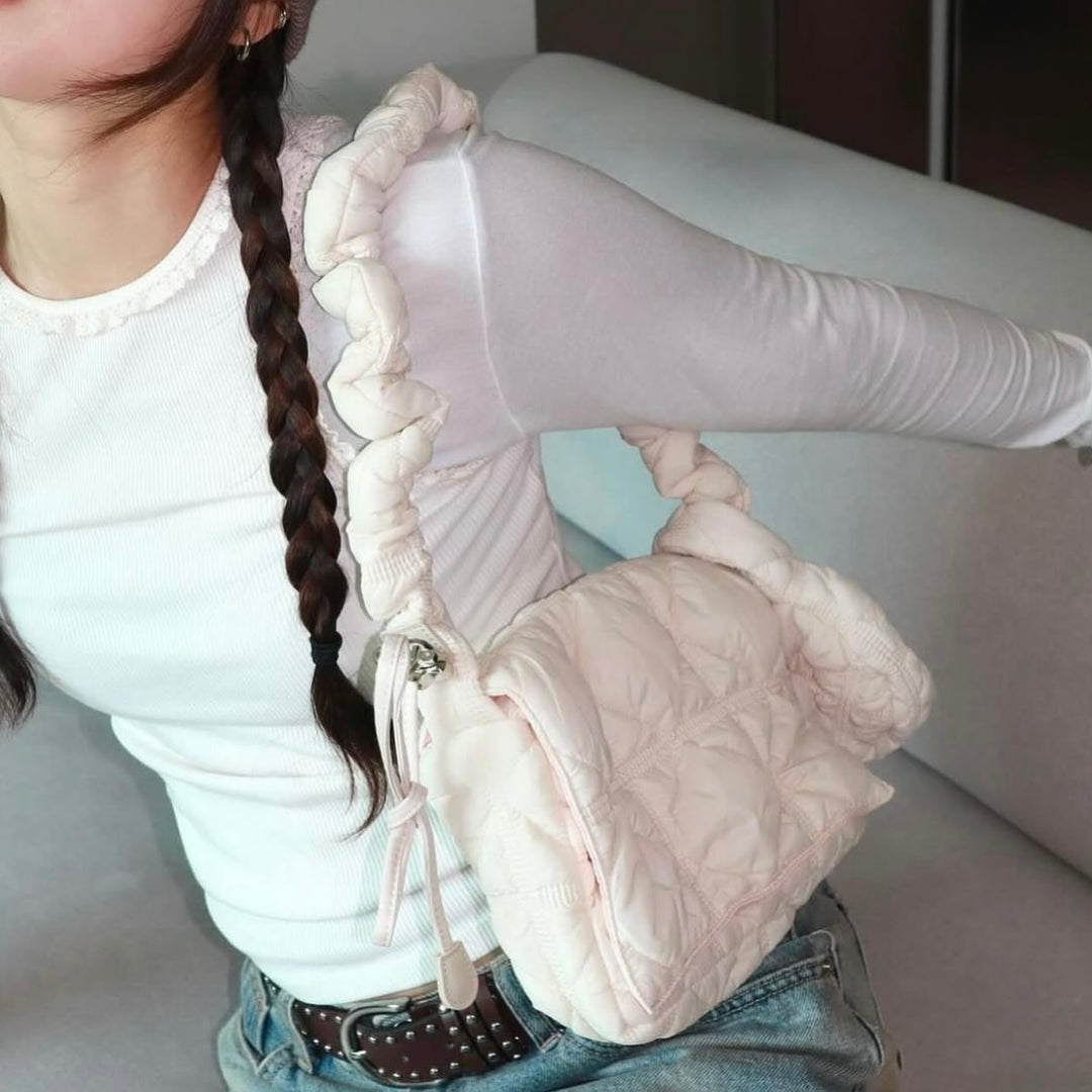 Carlyn Luke in Peach