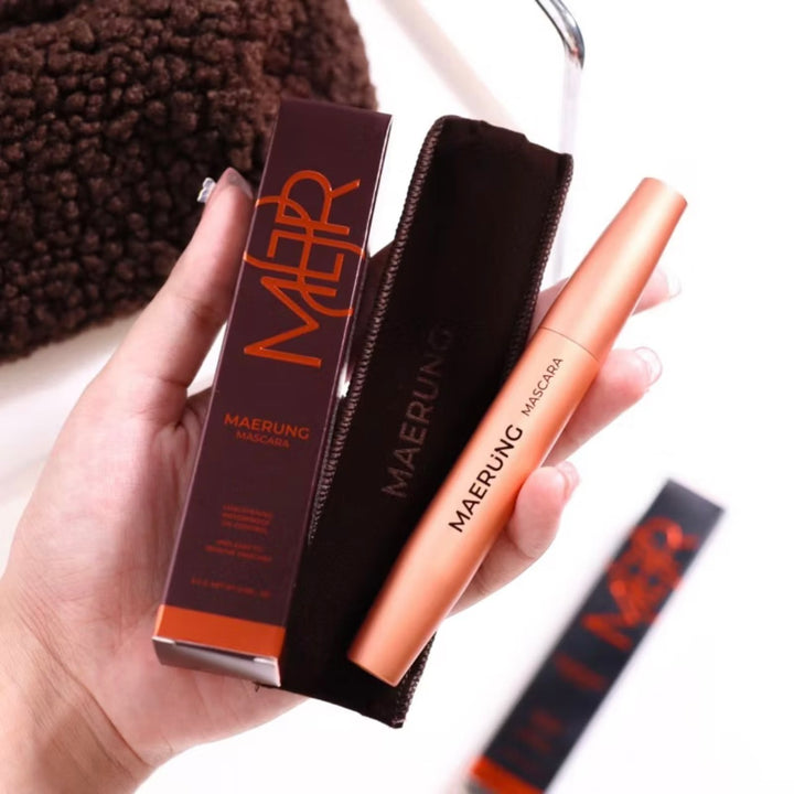 MaeRung Mascara แถมฟรี ซองกำมะหยี่/ กันน้ำ กันเหงื่อ ล้างออกง่าย