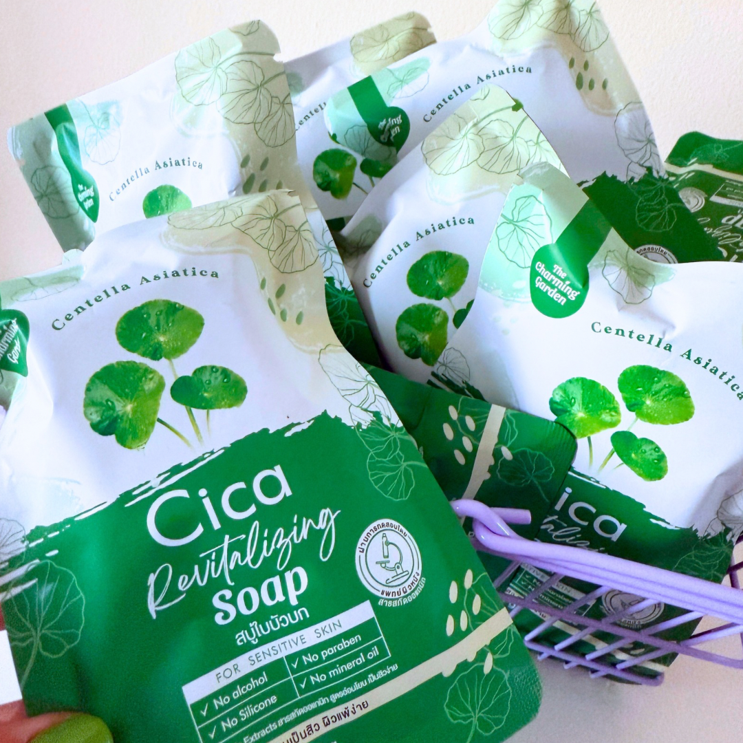 The Charming Garden Cica Soap สบู่ใบบัวบก ออแกนิค