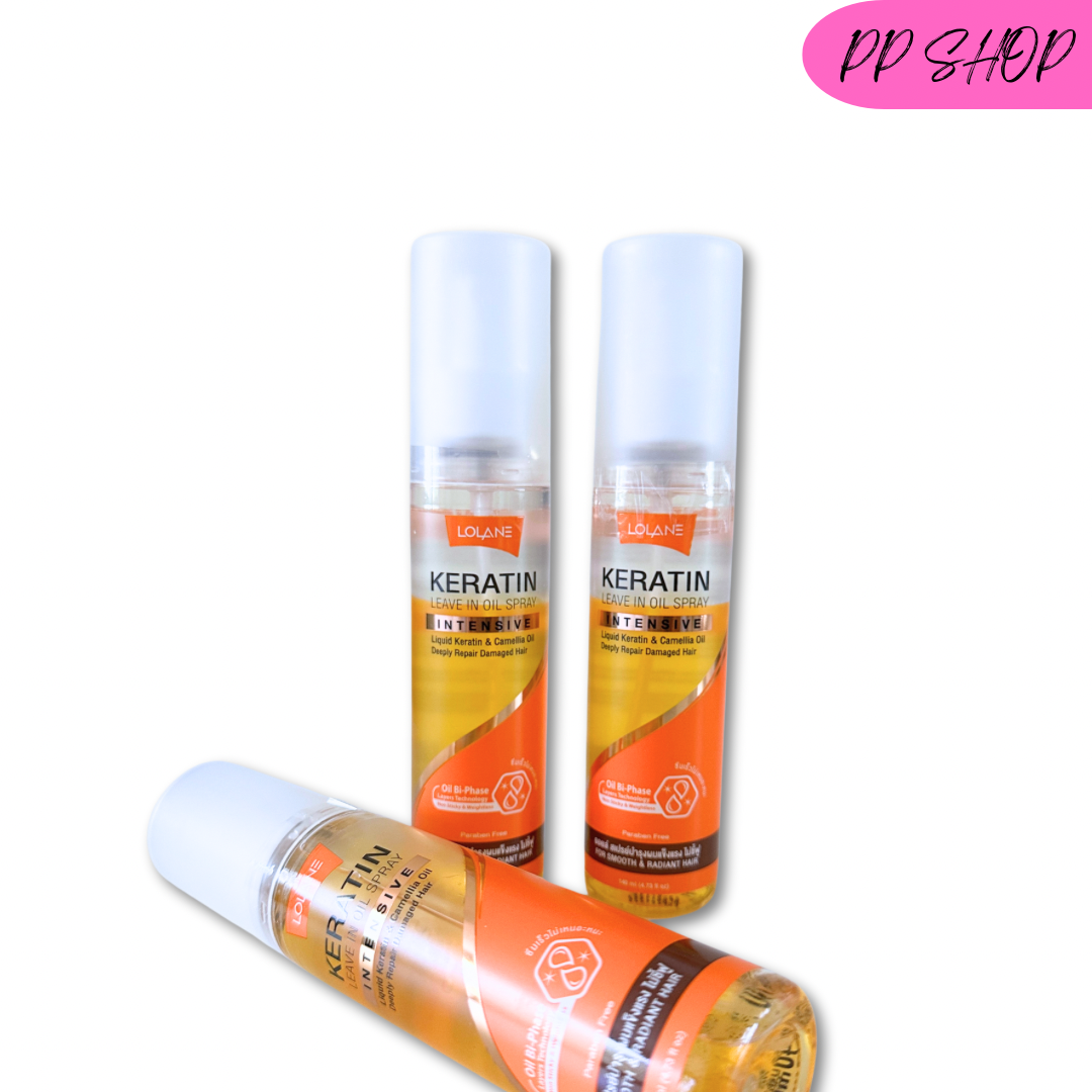 Lolane Keratin Leave in Oil Spray~ Damaged Hair Repair