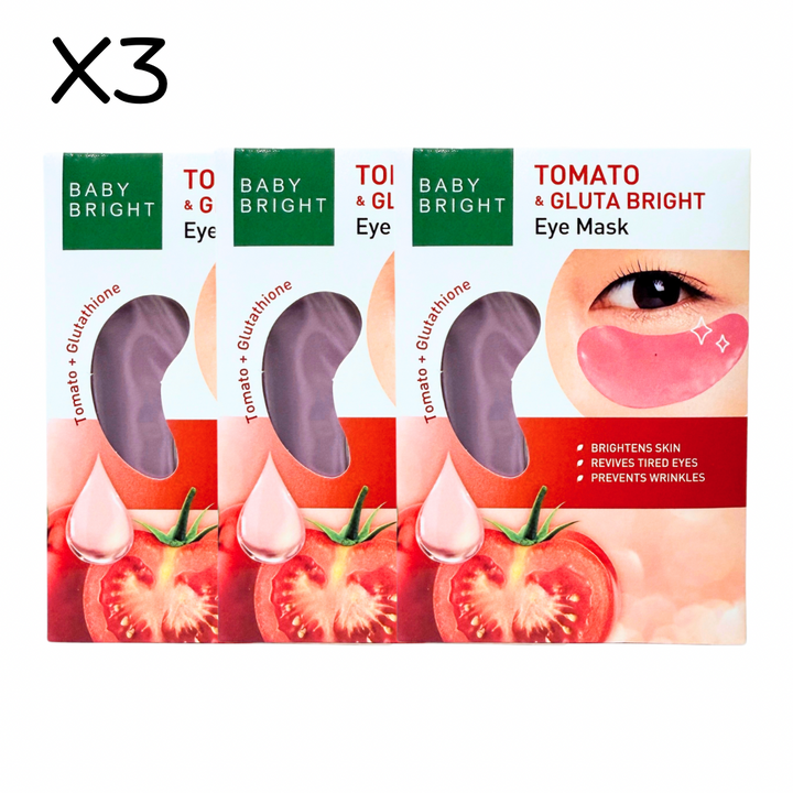 Baby Bright Eye Mask Tomato & Gluta / 3 PACKS
