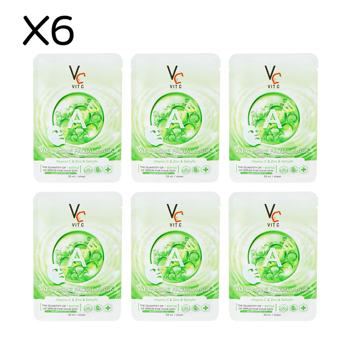 VIT C ACNE MASK / 6 PCS