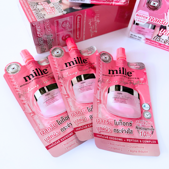 Mille Whitening Rose Peptide Gel Cream