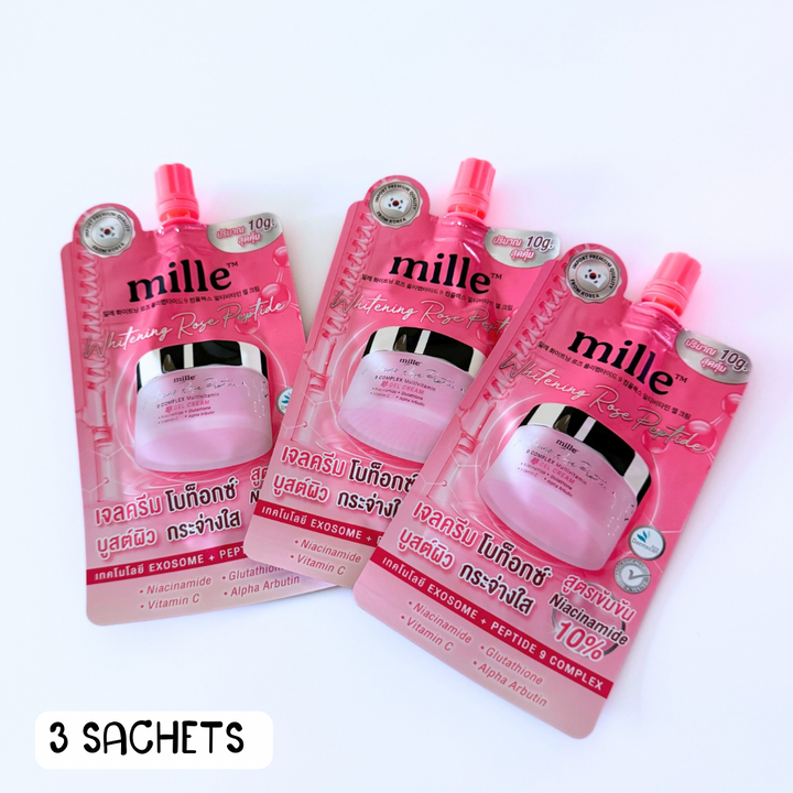 Mille Whitening Rose Peptide Gel Cream