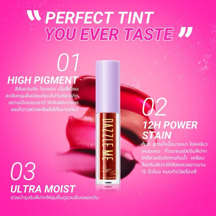DAZZLE ME Ink-Licious Lip Tint ลิปไม่ติดแมส ติดทนนาน