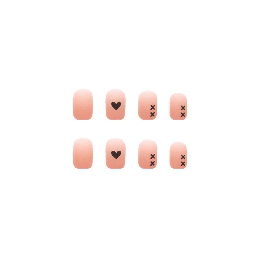 Transform Your Nails with 24pcs + 1 pc Jelly Gule L205