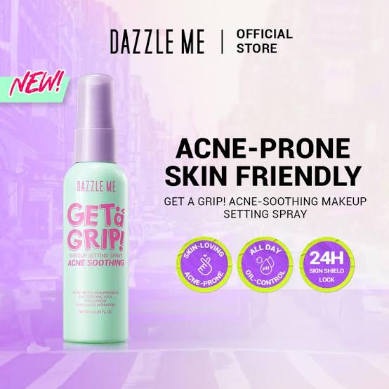Dazzle Me Get A Grip Makeup Setting Acne Soothing