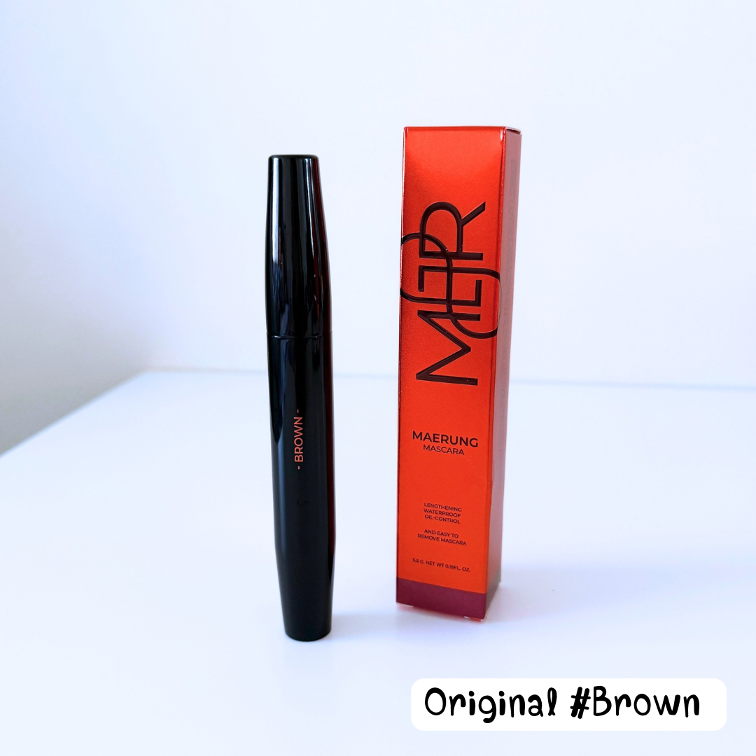 MaeRung Mascara แถมฟรี ซองกำมะหยี่/ กันน้ำ กันเหงื่อ ล้างออกง่าย