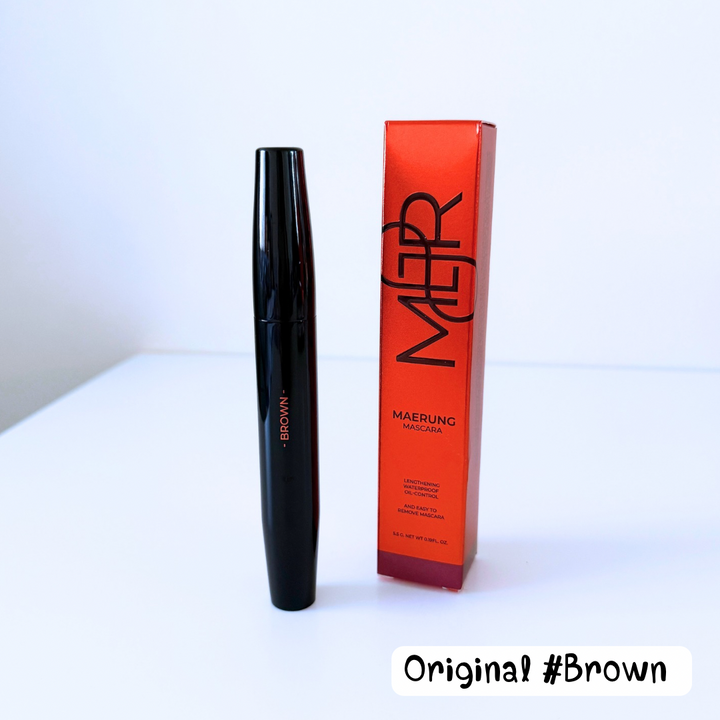 MaeRung Mascara แถมฟรี ซองกำมะหยี่/ กันน้ำ กันเหงื่อ ล้างออกง่าย