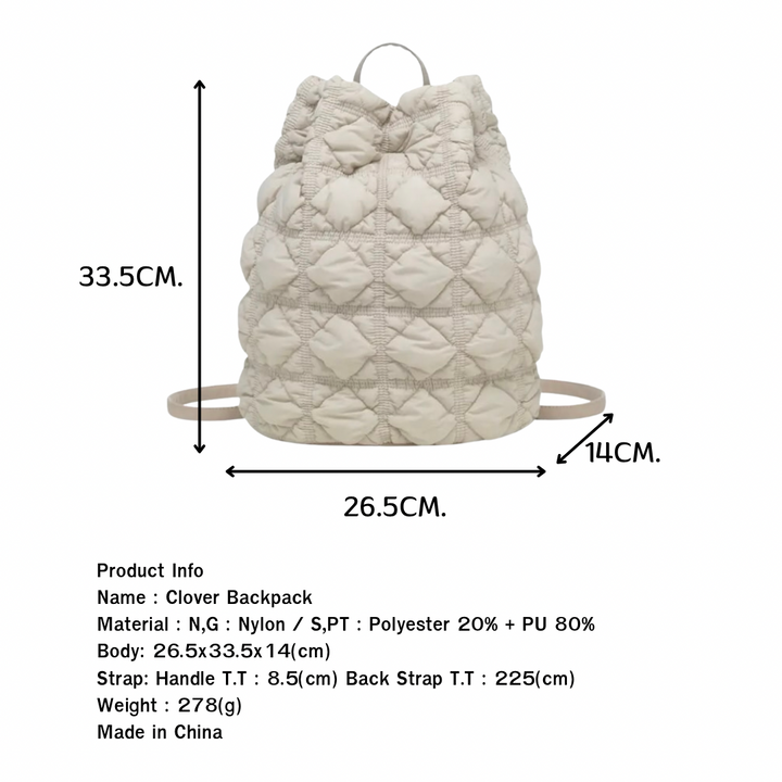Carlyn Clover Backpack in Black