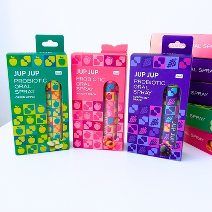 JUP JUP Probiotic Oral Spray 8ml (Vitality Peach/Succulent Grape/Green Apple)