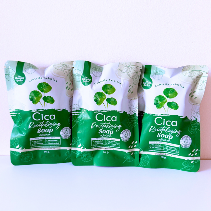The Charming Garden Cica Soap สบู่ใบบัวบก ออแกนิค