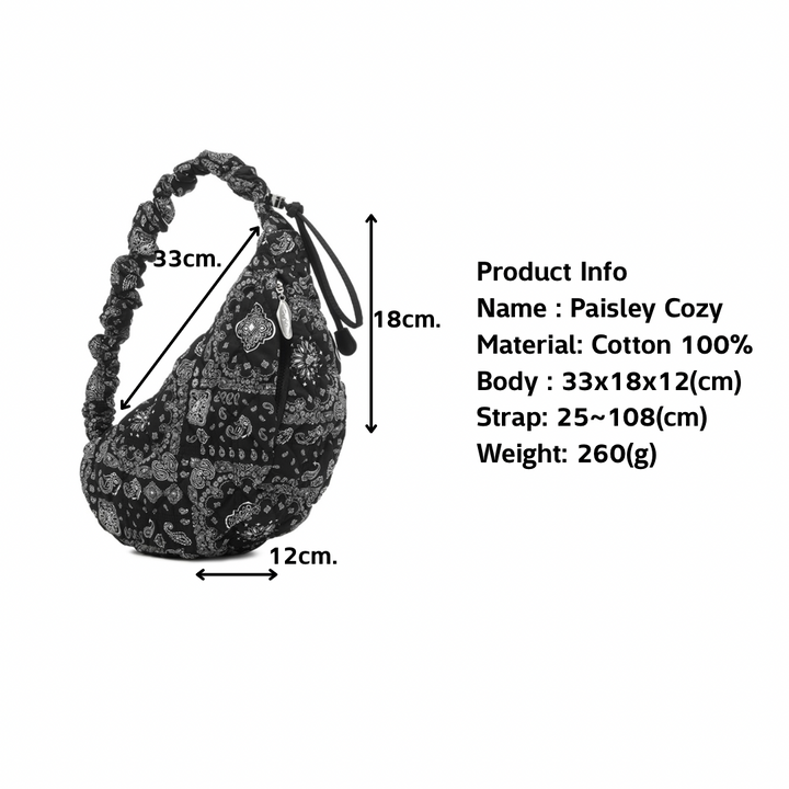 Carlyn Paisley Cozy M in Black