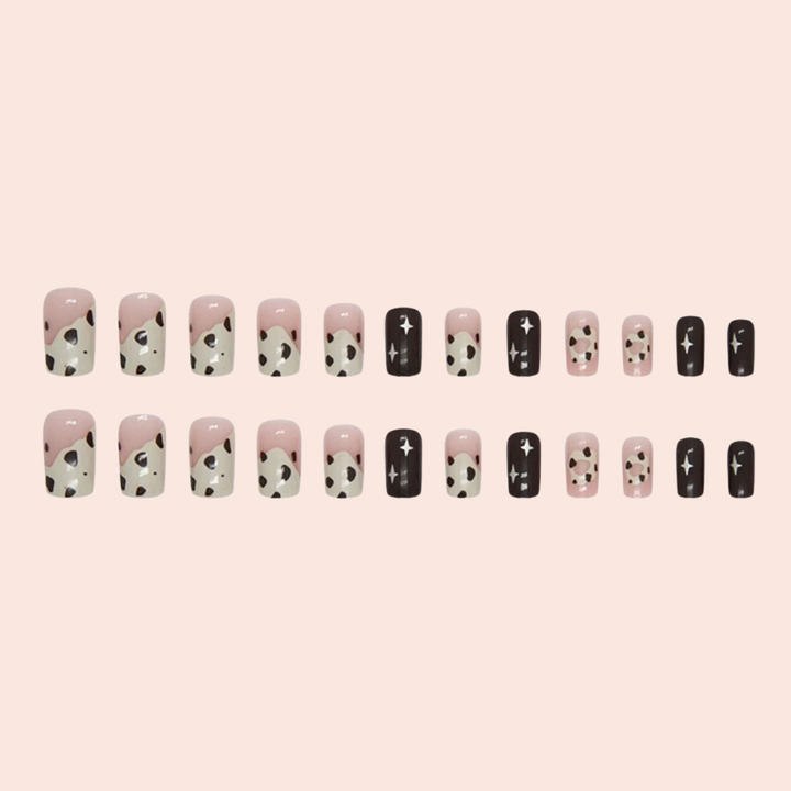 Transform Your Nails with 24pcs + 1 pc Jelly Gule L208