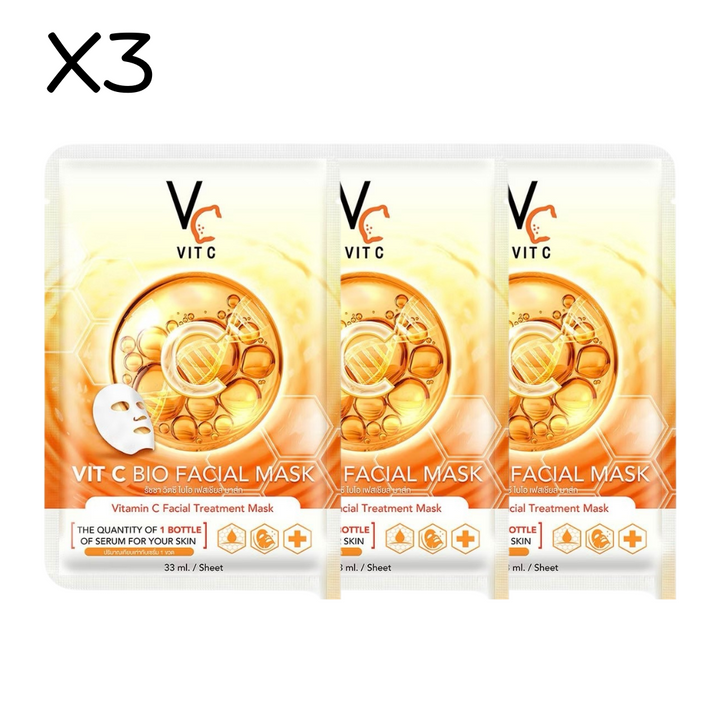 VIT C BIO FACAIL MASK / 3 PCS