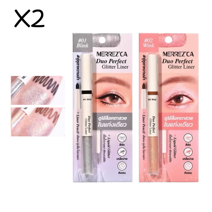 Merrez’ca Duo Perfect Glitter Liner 2 PCS
