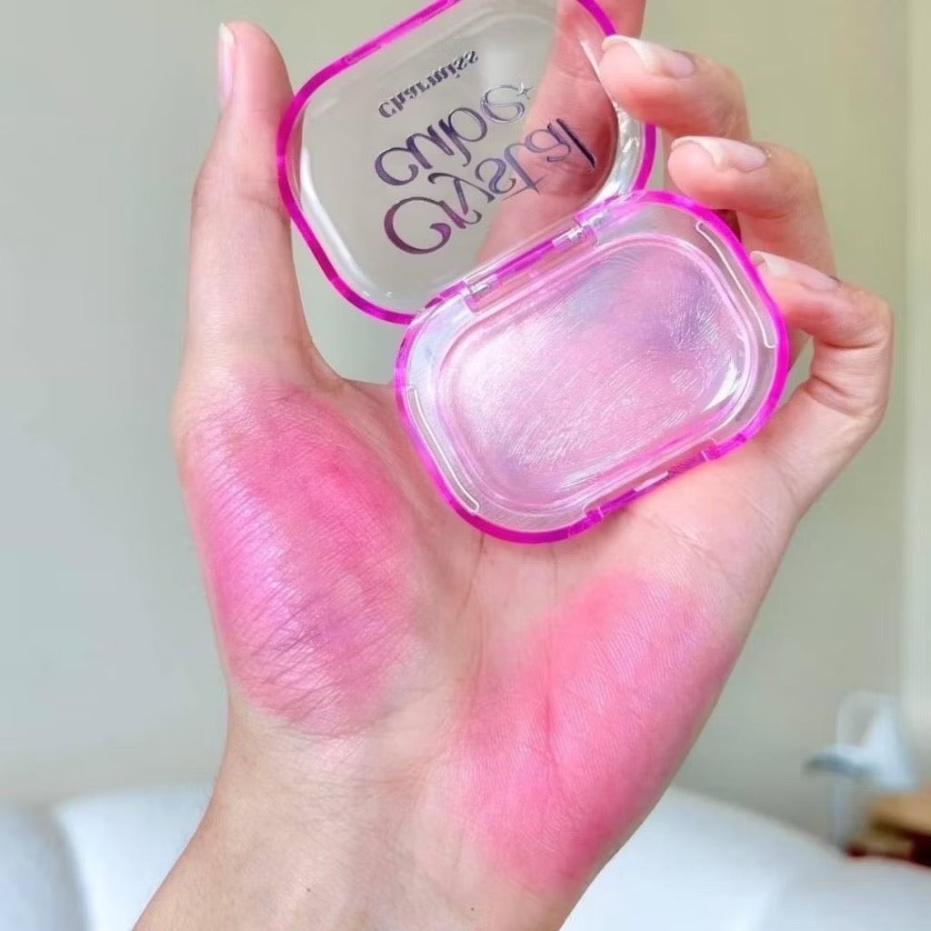 Crystal Clear Blush that changes color with your PH