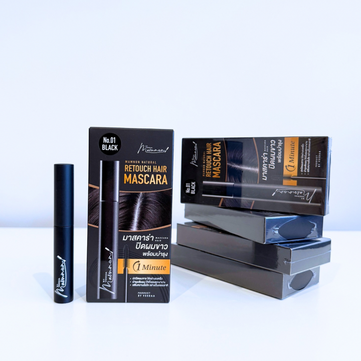Veedaa Mamnun Natural Retouch Hair Mascara มาสคาร่า ปิดหงอก ของโบว์ แวนด้า