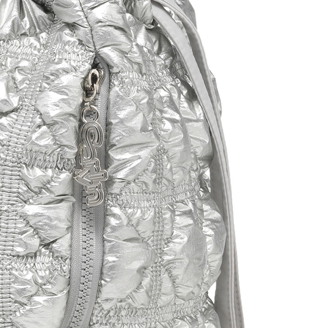 Carlyn Clover Backpack in Silver