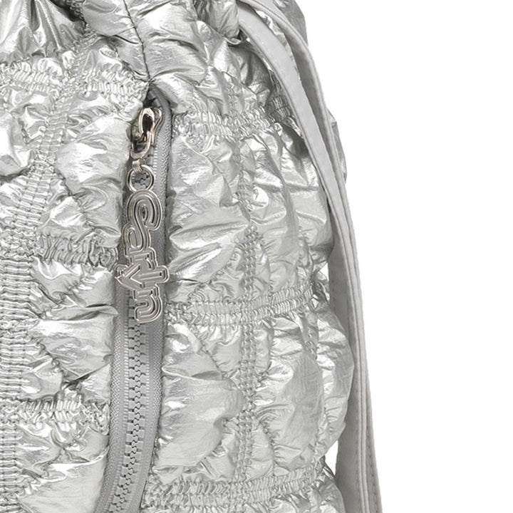 Carlyn Clover Backpack in Silver