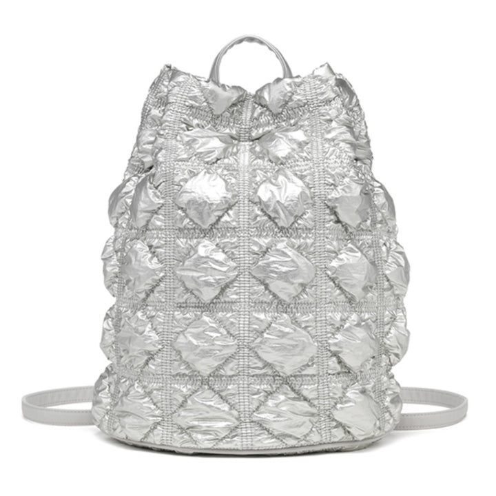 Carlyn Clover Backpack in Silver
