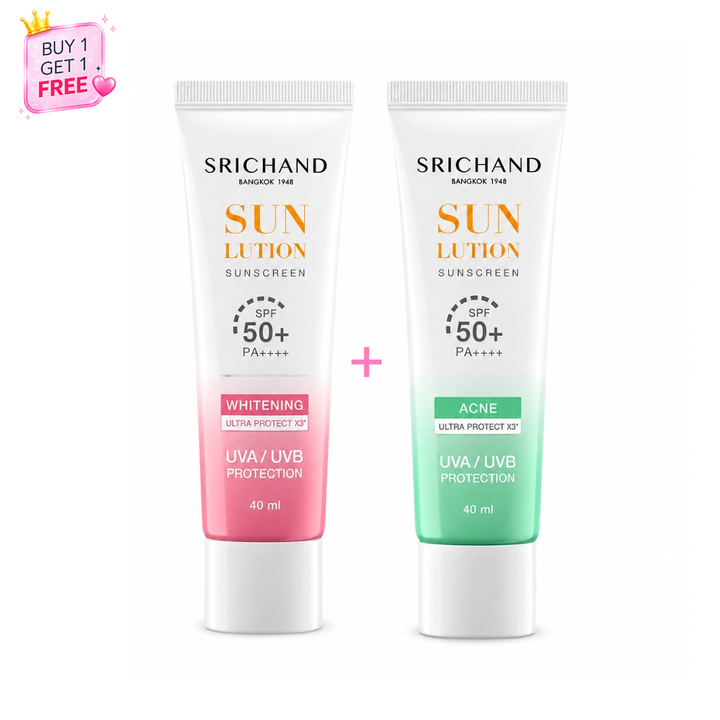 Special!! SRICHAND Skin Whitening Sunscreen & SRICHAND Acne Care Sunscreen