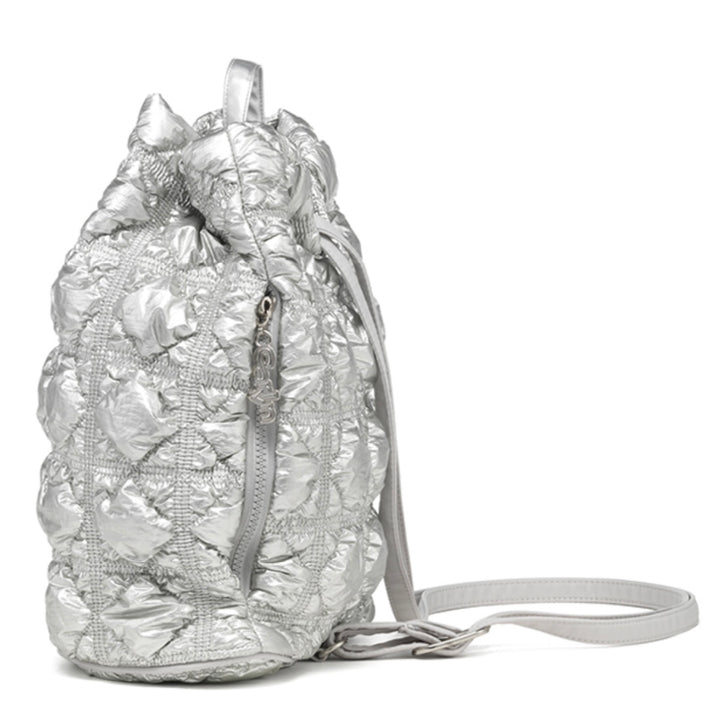 Carlyn Clover Backpack in Silver