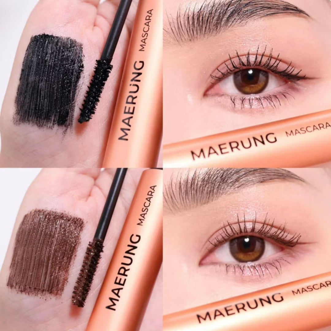 MaeRung Mascara แถมฟรี ซองกำมะหยี่/ กันน้ำ กันเหงื่อ ล้างออกง่าย