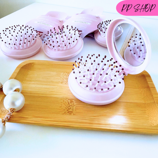 Portable Air Cushion Folding Comb&Mirror