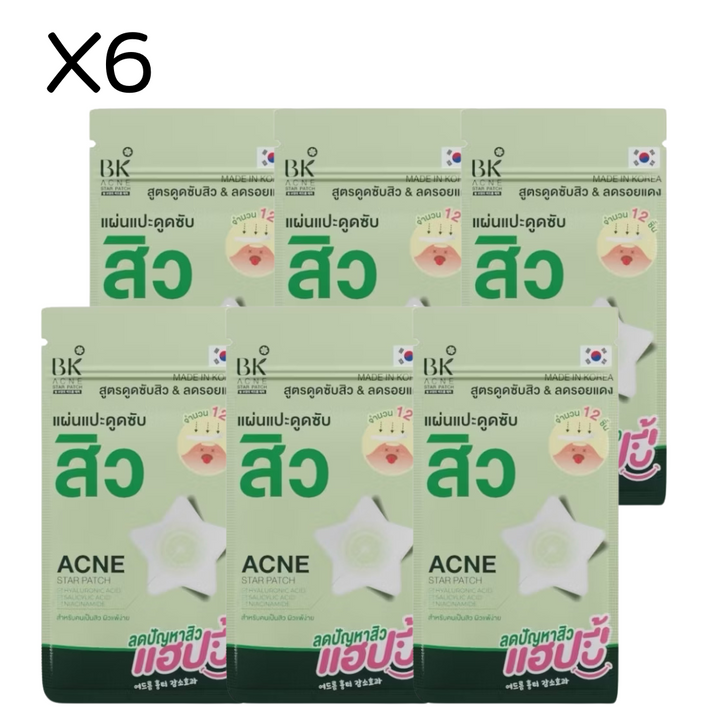 BK ACNE STAR PATCH / 6 SACHETS