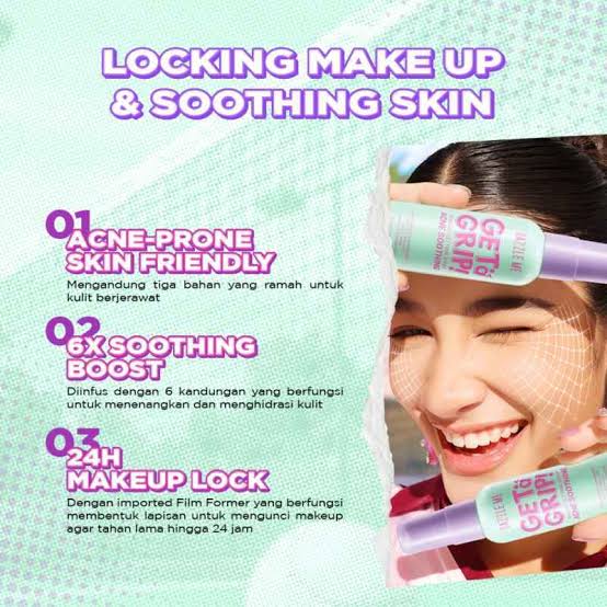 Dazzle Me Get A Grip Makeup Setting Acne Soothing