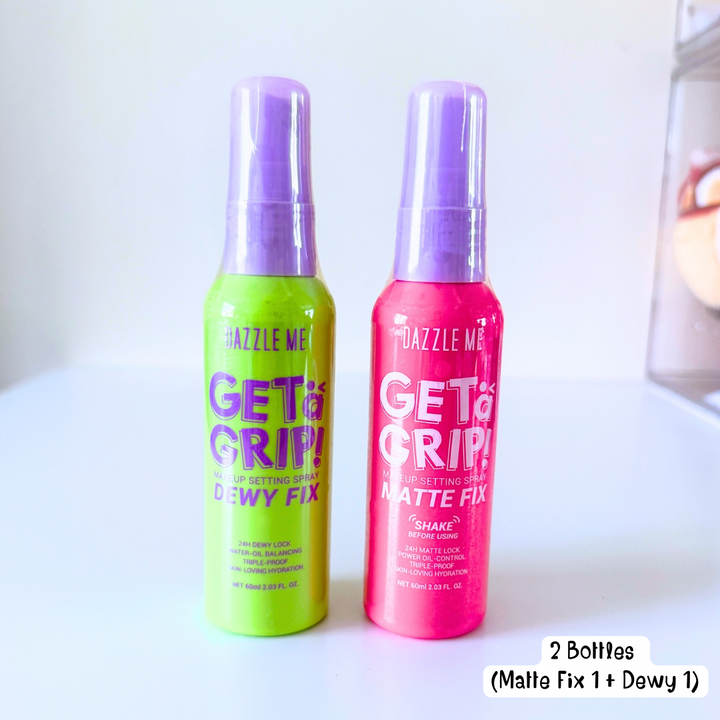 Dazzle Me Get A Grip Makeup Setting Spray 60ml (Dewy Fix/Matte Fix)