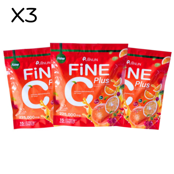 Puiinun Fine C Plus – ผิวฉ่ำในรูปแบบน้ำชง / 3 PACKS