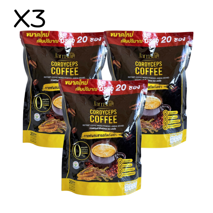 Jamsai  Cordyceps Gold Coffee / 3 PACKS