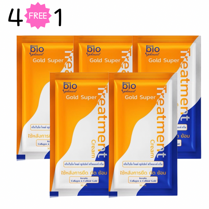 Green Bio Gold Super Treatment Cream / 4 FREE 1