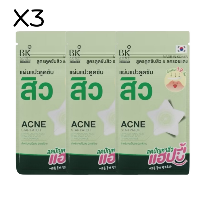 BK ACNE STAR PATCH / 3 SACHETS